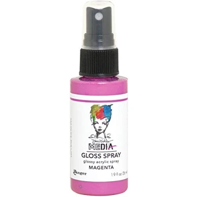 Image of Dina Wakley Media MDO68518 Ranger Gloss Sprays Magenta, 56 ml