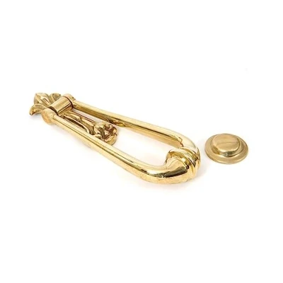 Image of From The Anvil Polished Brass Loop Door Knocker