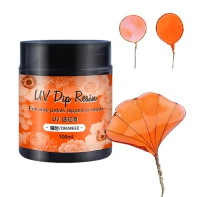 Image of TONXX UV DIP Resin Glue for Wire Flower Petals Transparent Liquid Ultraviolets Curing Crystal Jewelry Making Beginner