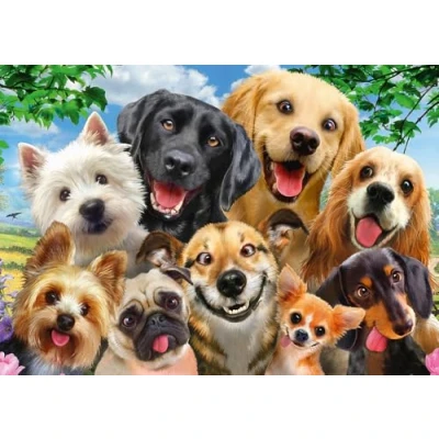 Image of Schmidt Dog Selfie Puzzle 500pc Ages 12+ 1 Players