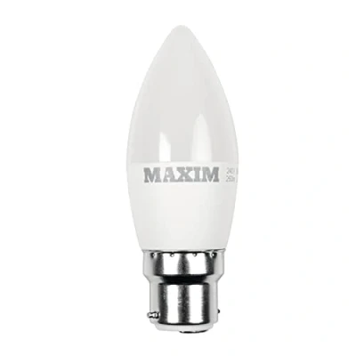 Image of Maxim LED Candle Bayonet Cap (Cool White) 6watt (40watt) (Pack 10), 40MLCBCCW5X10