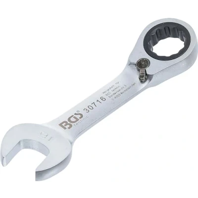 Image of BGS 30716 Ratchet Combination Wrench short reversible 16 mm