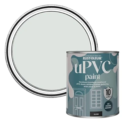 Image of Rust Oleum Grey uPVC Door and Window Paint In Gloss Finish Library 750ml