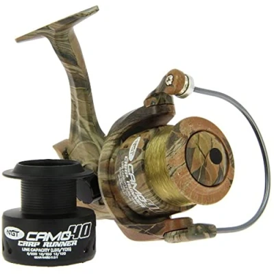 Image of Angling Pursuits Camo 40 Carp Runner Fishing reel