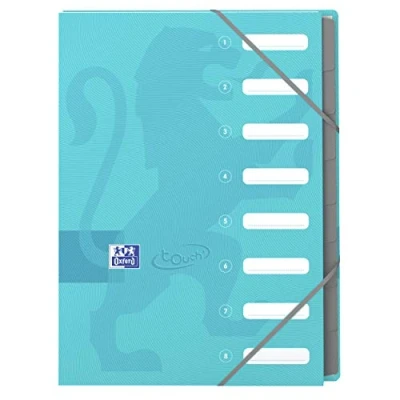 Image of Oxford 400084077 Touch Expandable File A4 8 Positions Card Random Color