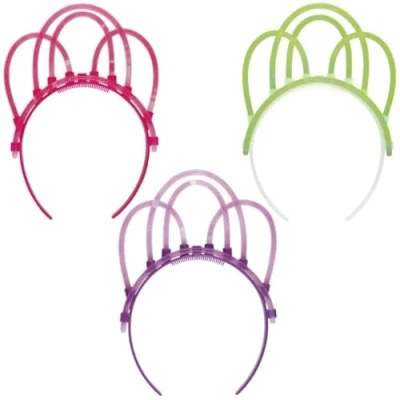 Image of Unique Party Glow Tiara Headband Assorted Color 1 Pc