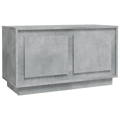 Image of vidaXL TV Cabinet Media Furniture Sideboard Entertainment Centre Console Unit HiFi Concrete Grey 80x35x45 cm Engineered Wood