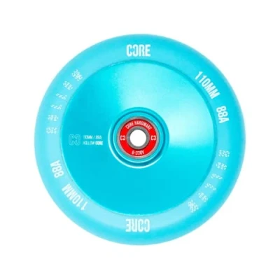Image of CORE Hollow Stunt Scooter Wheel 110mm ABEC 9 Bearings (Replacement Pro Wheels) Mint Blue