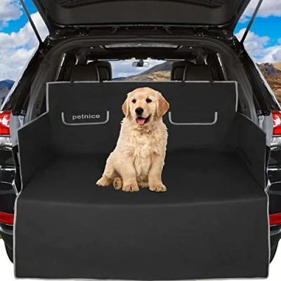 Image of Pet Boot Liner Protector, 184cm x 168cm Waterproof Dog Car Seat Cover with Bumper Flap, Protector for Dogs, Universal Size Mats Cars, Trucks and SUVs
