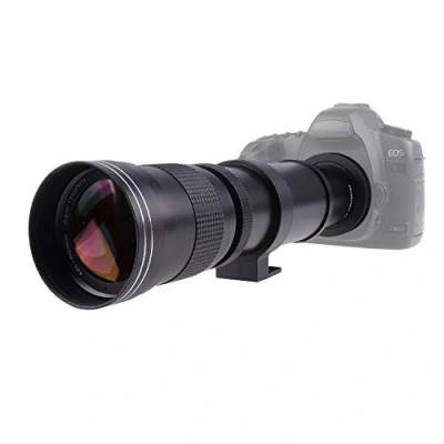 Image of Fotga 420 800mm f/8.3 16 Super Telephoto Zoom Lens with 2X Teleconverter + T EOS T2 mount Adapter for Canon 5D Mark IV III II, 1D 1Ds 200D 7D 6D 90D 80D 70D 77D 850D 760D 750D 1500D