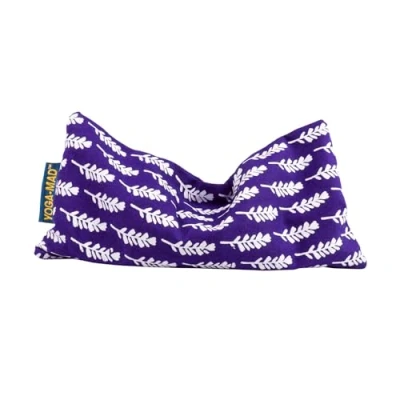 Image of Yoga Mad Eye Pillow 100% Organic Cotton Lavender &amp; Linseed FIlled Stress Relief Bag for Aromatherapy, Relaxation and Tired Eyes…