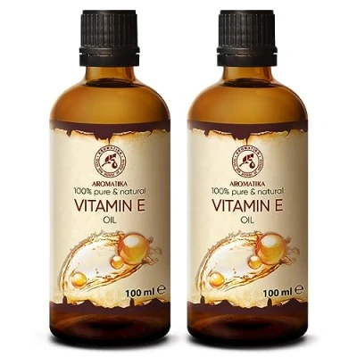 Image of Vitamin E Oil 200ml for Hair, Face, Body, Anti Aging Skin Care Sensitive Wrinkle Natural Tocopherol