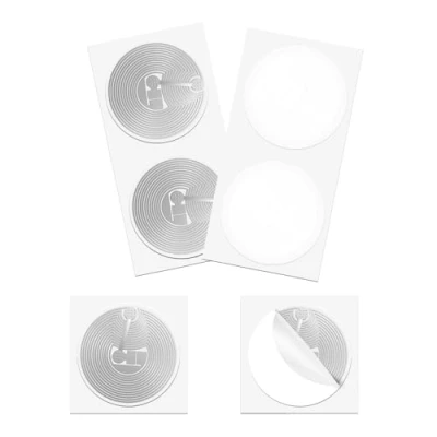 Image of SANPOPO 10pcs NFC Tags NTAG215,White Programmable tag Rewritable （25mm）, 504 Bytes Memory, for Android iPhone and All Enabled Device