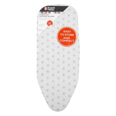 Image of Russell Hobbs Table Top Ironing Board, Small Foldable Design, 100% Cotton Cover, Ideal for Travel or Space Limited Places