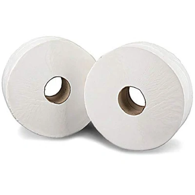 Image of Essentials WX03811 Two Ply Jumbo Mini Toilet Roll, White, Pack of 1800