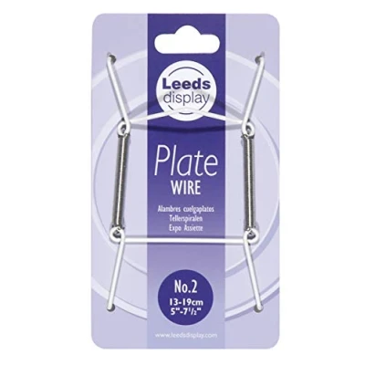 Image of Leeds Display : PW20WL Wire Plate Hanger No.2 White 13 19cm, 5 7.5 Inch