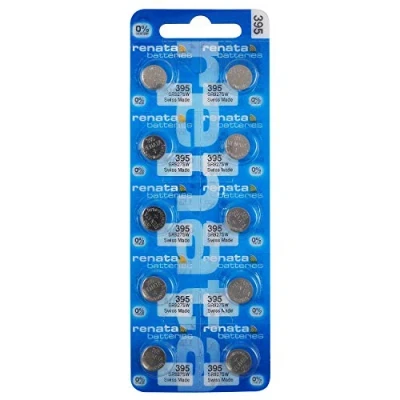 Image of 10 x Renata 395 Swiss Made Lithium Coin Cell Battery SR927SW