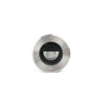 Image of Geiser 13cm Outdoor Recessed Wall Lamp Satin Stainless 3000K IP67