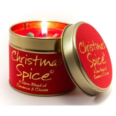 Image of Lily Flame Scented Candle in a Presentation Tin Christmas Spice