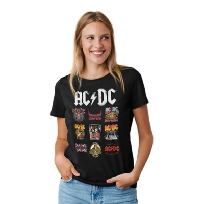 Image of AC/DC Women&#039;s WOACDCRTS035 t Shirt, Black, S