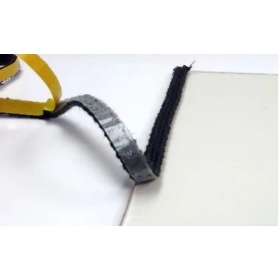 Image of All Stoves Black Glass Replacement 8mm x 2m Self Adhesive Ladder Channel Seal Flat Tape