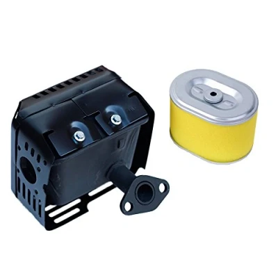Image of OxoxO New Muffler Exhaust Assembly with Air Filter Cleaner compatible Honda GX160 5.5HP GX200 6.5HP Engines/Motors/Engine Generator Water Pump