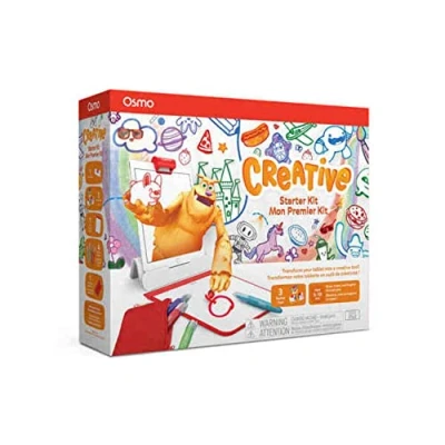 Image of Osmo Creative Starter Kit for iPad 3 Educational Learning Games Ages 5 10 Drawing, Word Problems &amp; Early Physics STEM Toy (Osmo Base Included)