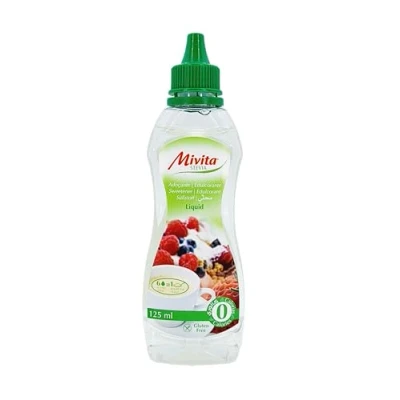 Image of Mivita Stevia Sweetener Liquid, jar of 125 mL, zero calories (sugar free)