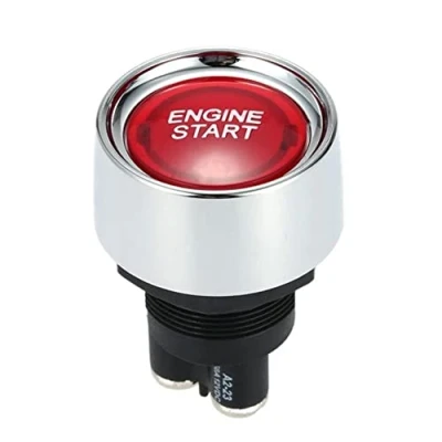 Image of DC 12V 50A Red Light Engine Start Push Ignition Switch for Racing Sport Off ON Momentary Switches (Red)