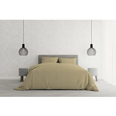 Image of Elegant duvet cover set,cream,double