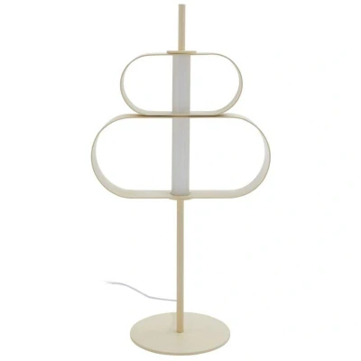 Image of Lucande Audrina LED table lamp, beige, metal, dimmable