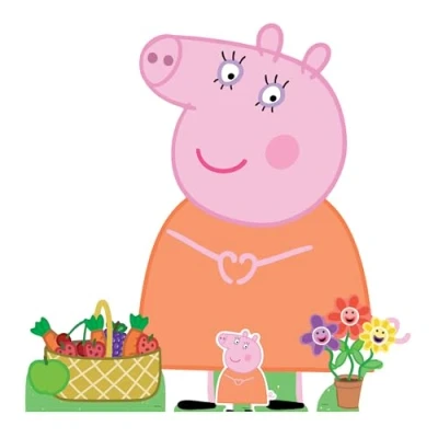 Image of Star Cutouts SC4526 Peppa Mummy Pig Happy Height 95cm Ideal for Theme, Birthdays &amp; Parties