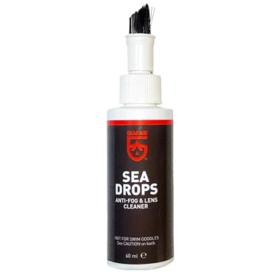Image of McNett Sea Drops Lens Cleaner 60ml Bottle with Brush Applicator