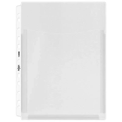 Image of Rexel Nyrex A4 Plastic Twin Pocket Wallets, Extra Capacity, Top Opening, Pack of 5, 13680