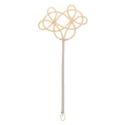 Image of fatteryu Traditional Racket Woven Imitation Rattan Clean Duster Carpet Rug Beater Durable Handmade
