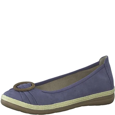 Image of Jana Women&#039;s 8 22161 20 Ballet Flat, Denim, 4 UK