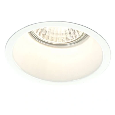 Image of Peake Anti Glare Dimmable Low Profile Recessed Downlight GU10 Spotlight in a Gloss White Finish