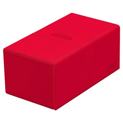 Image of Ultimate Guard Twin Flip`n`Tray 200+ XenoSkin Monocolor Red