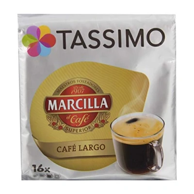 Image of Tassimo Coffee, Gema Recommended Roaster Marcilla Café Largo, 80 T Disc