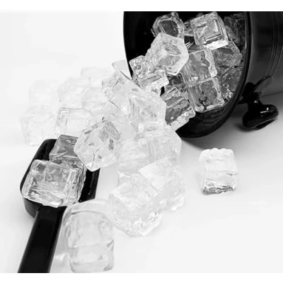 Image of Chabrias Photography Prop Fake Ice Cubes Set of 60 Clear Acrylic Faux for Stunning Picture Enhancements, Image Prop, Events, Corporate Weddings, Photo Shoots, Party Decorations