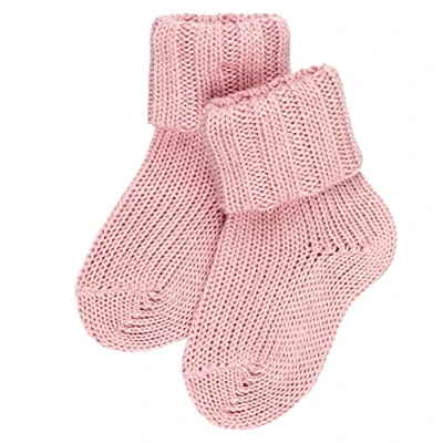 Image of FALKE Unisex Baby Flausch B SO Wool Cotton Plain 1 Pair Socks, Pink (Thulit 8663), 6 12 months