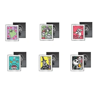 Image of Loungefly Disney the Nightmare Before Christmas Blind Enamel Pin Purchase Disney: Pins Cute Collectable Novelty Brooch for Backpacks &amp; Bags