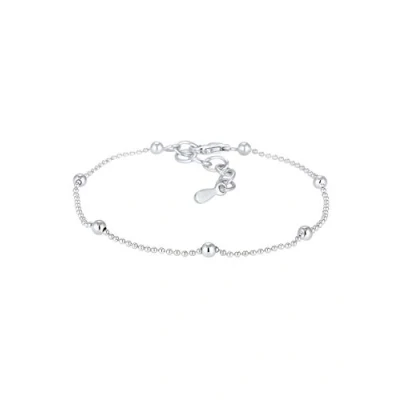 Image of Elli Women Genuine Jewellery Bracelet Basic Geo Ball Filigree Trend 925 Sterling Silver Length 16 cm
