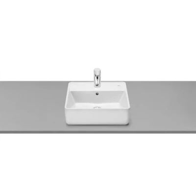 Image of Roca The Gap Square On Countertop basin 390(W) x 130mm(H) With 1 Tap Hole