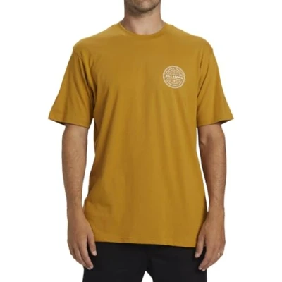 Image of Billabong Short Sleeved T Shirt Rotor SS Men Yellow S