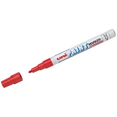 Image of Uni Ball 719465 Fine Tip Permanent Marker Red