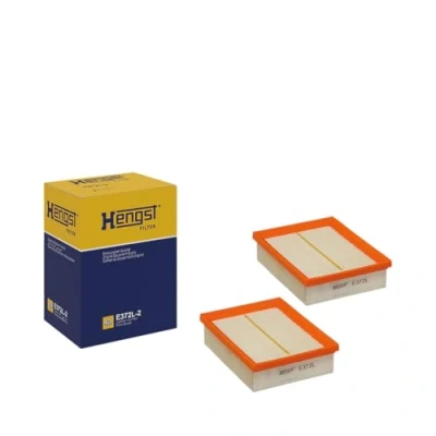 Image of 030129620C, 030198620 Air Filter HENGST E372L 2 50mm 140mm 186mm Insert VOLKSWAGEN: Lupo / 3L, Polo III Hatchback