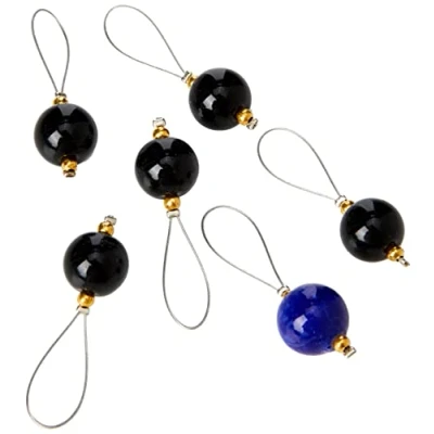 Image of KnitPro KP10932 Zooni: Bead Stitch Markers: Midnight Beauty