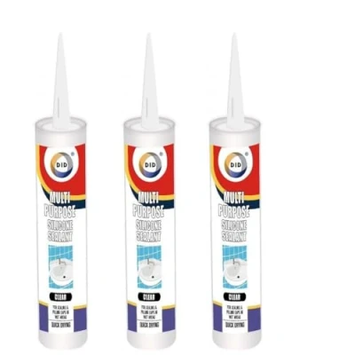 Image of 3x Multi Purpose Silicone Sealant Filler White Clear Black Frame Grout Roof Gutter (Nail Bond Adhesive)