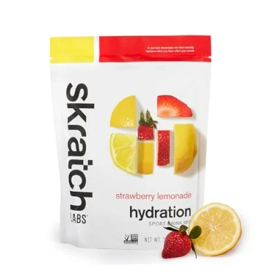 Image of Skratch Labs Sport Hydration Powder Drink Mix Strawberry Lemonade 20 Servings
